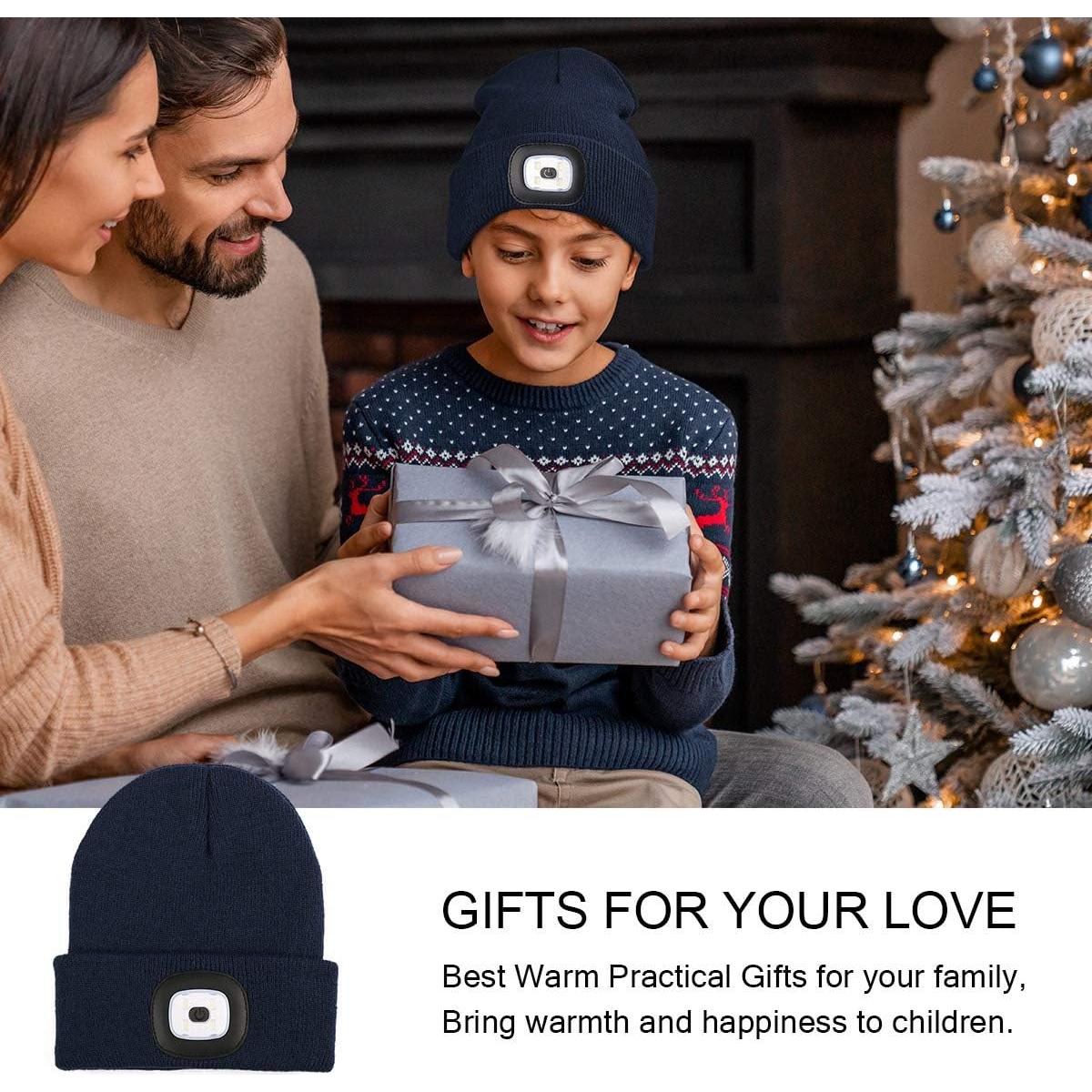 Gorro LED para Niños YunTuo Unisex Recargable Invierno