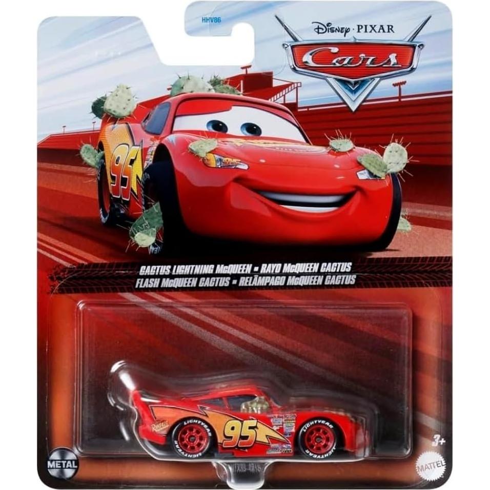 Vehículo de metal Disney Pixar Cars - Lightning McQueen 1:55
