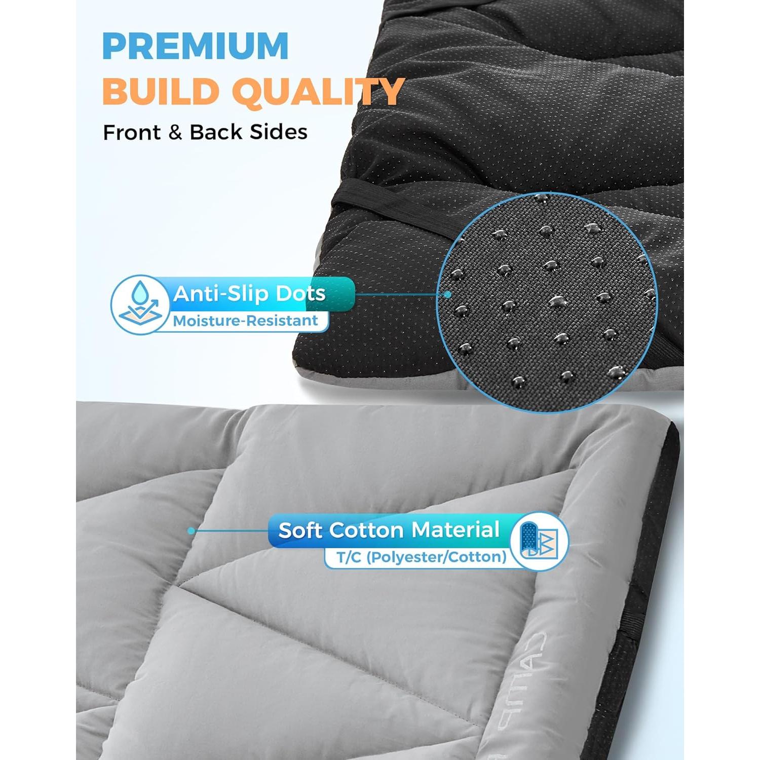 Colchón de Camping KingCamp 190.5x64 cm Ligero y Suave