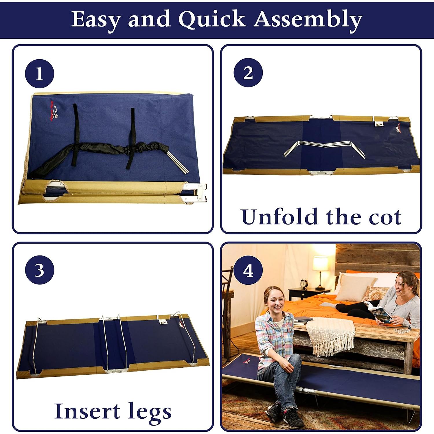 Cama Plegable Ligera Byer of Maine Allagash Plus 193x76 cm