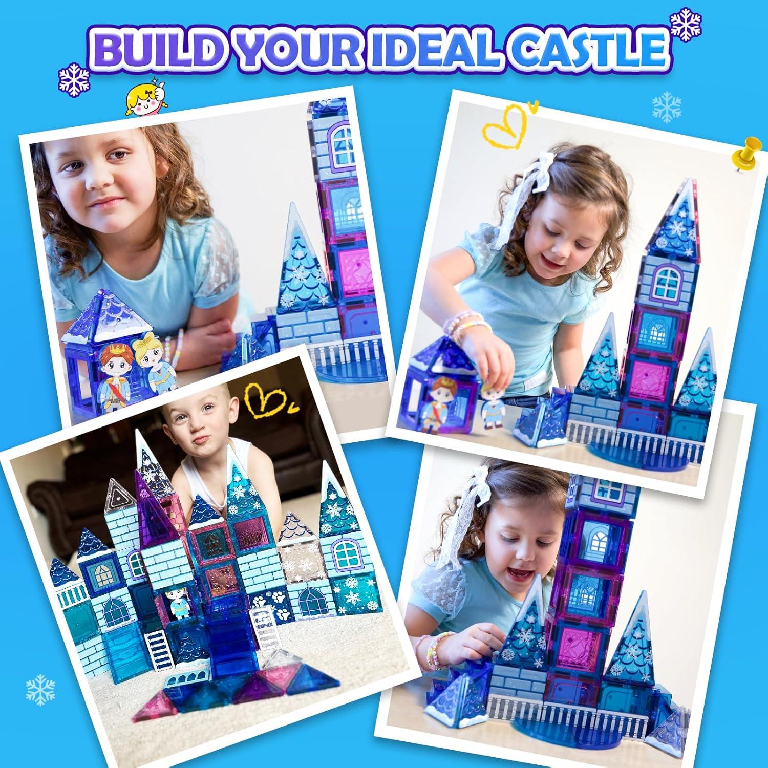 Azulejos Magnéticos Soyee 102pcs Castillo Juguetes 3+ Años