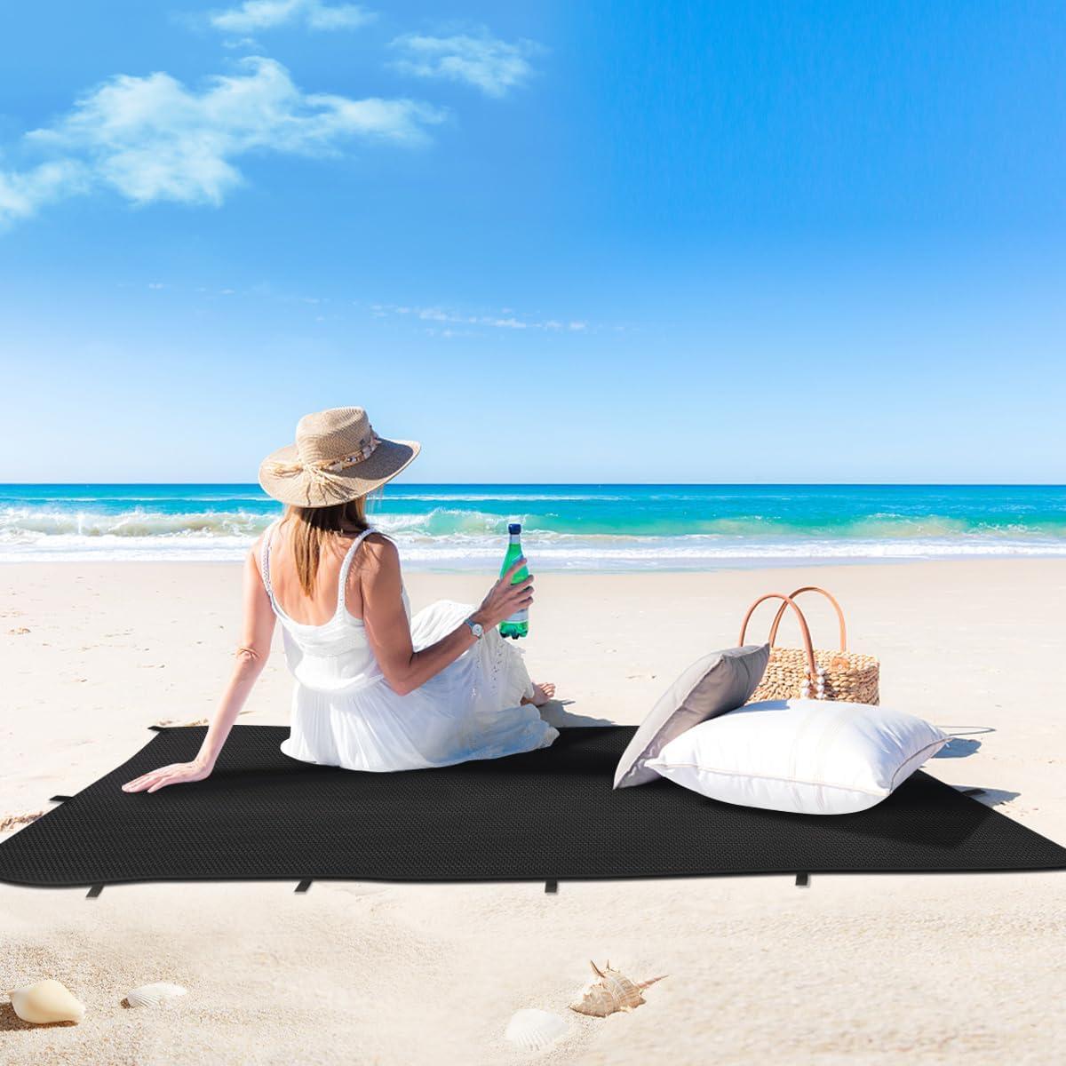 Cubierta de Lona Impermeable Honsaifau 1.52m x 1.52m Negra