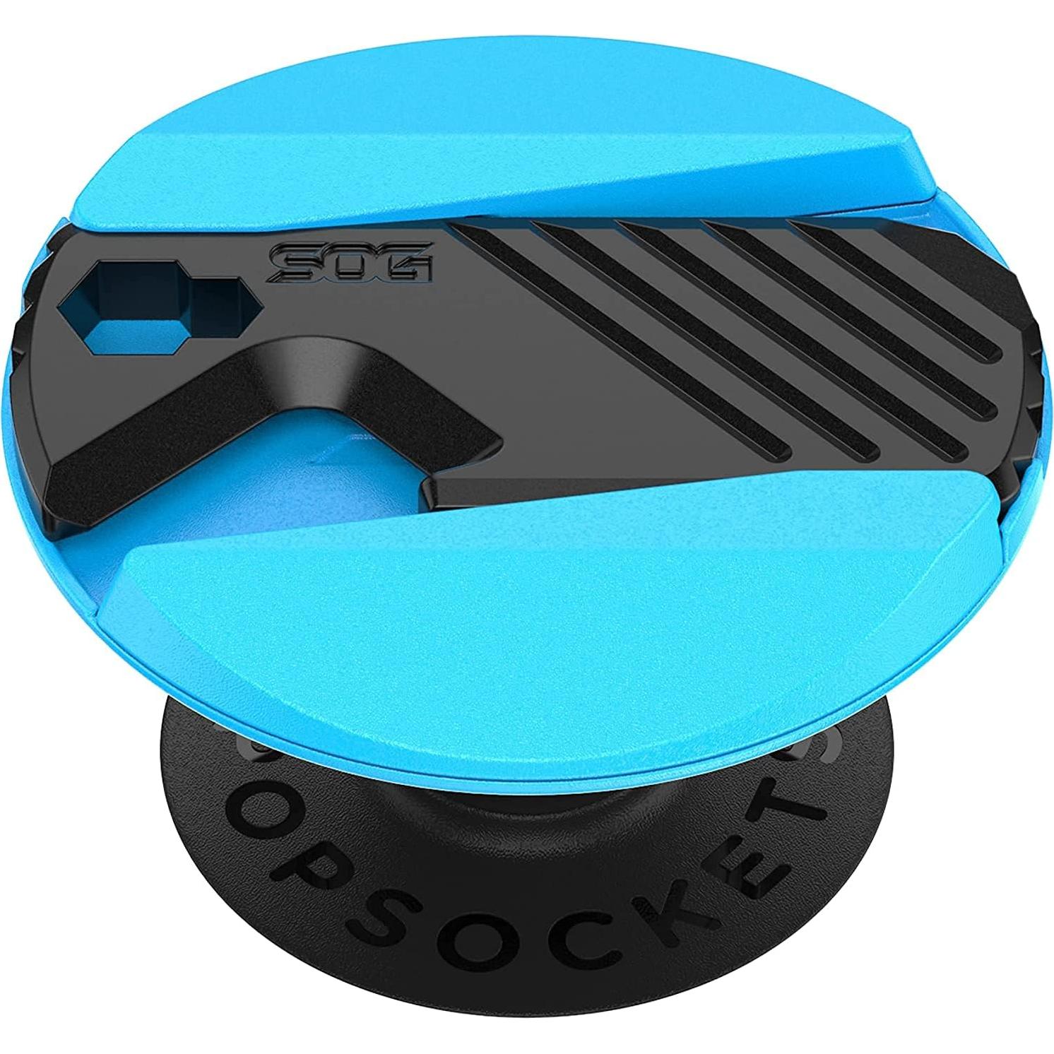 PopSockets SOG PopGrip Multiuso Cian - Soporte y Herramienta