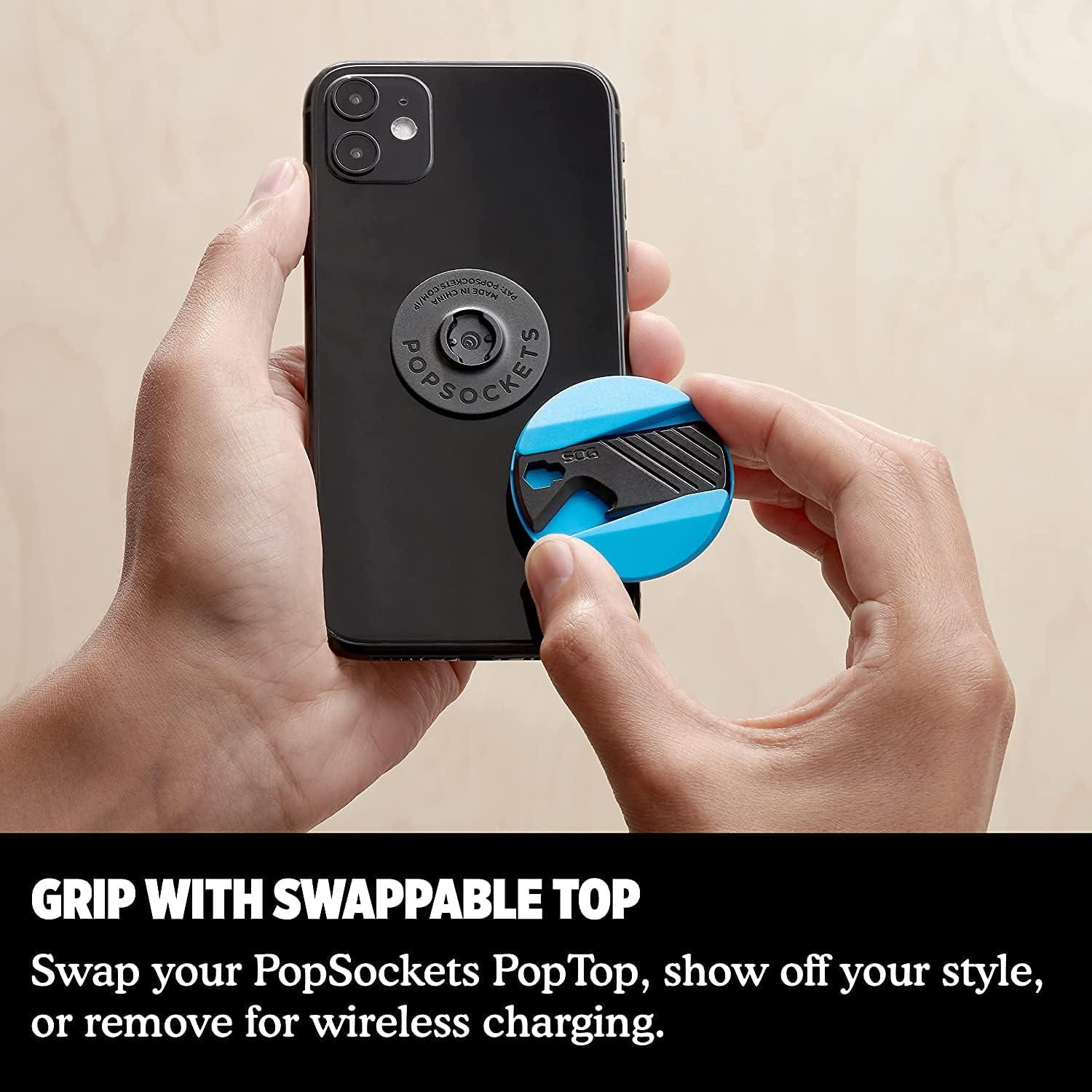 PopSockets SOG PopGrip Multiuso Cian - Soporte y Herramienta