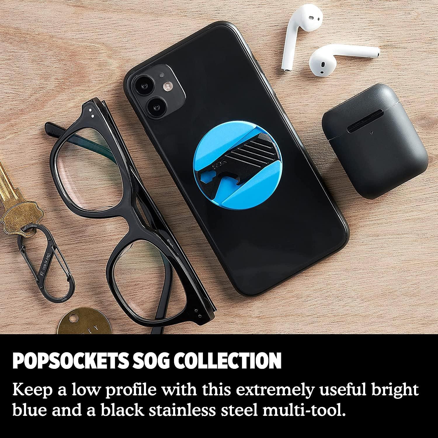 PopSockets SOG PopGrip Multiuso Cian - Soporte y Herramienta