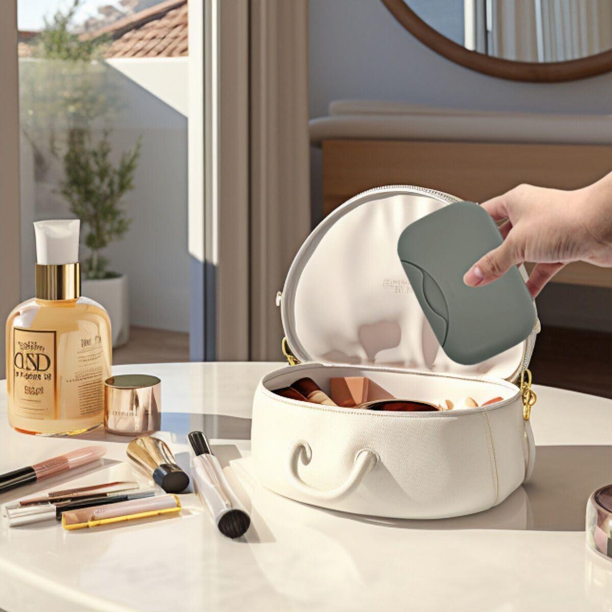 Porta Jabón de Viaje Vonpri Gris Oscuro 3 Piezas 136g