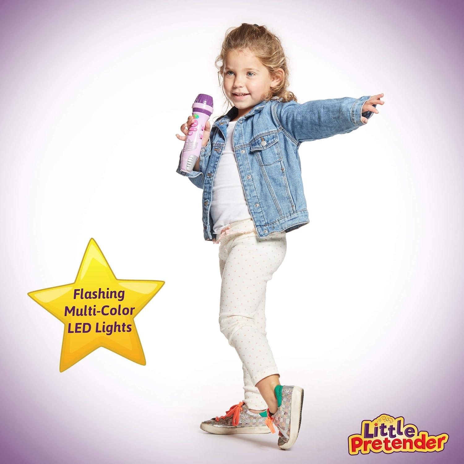 Micrófono Karaoke Bluetooth para Niños LP-2508 - Rosa y Morado