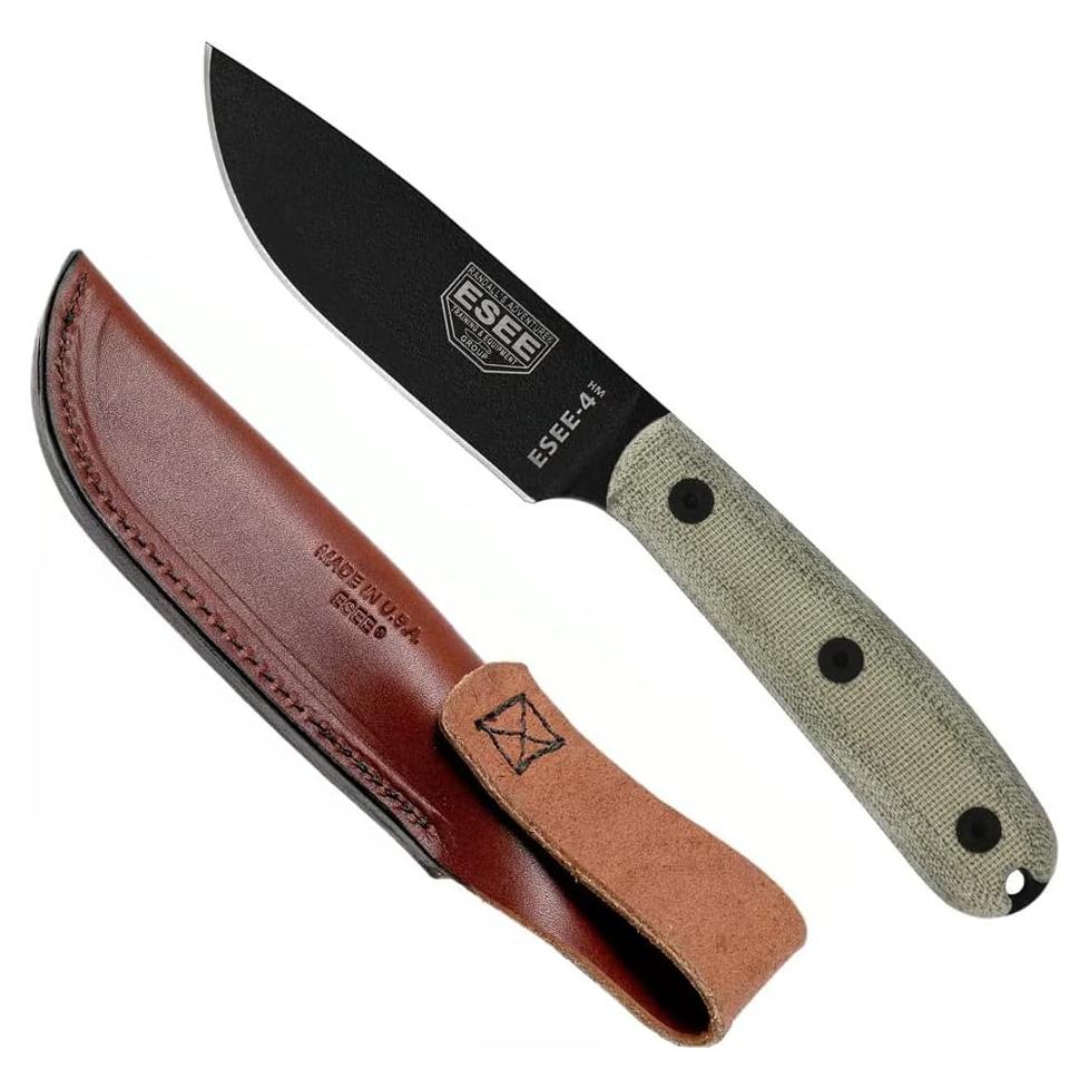 Cuchillo ESEE-4HM Hoja Fija Acero 1095 Micarta 22.5 cm