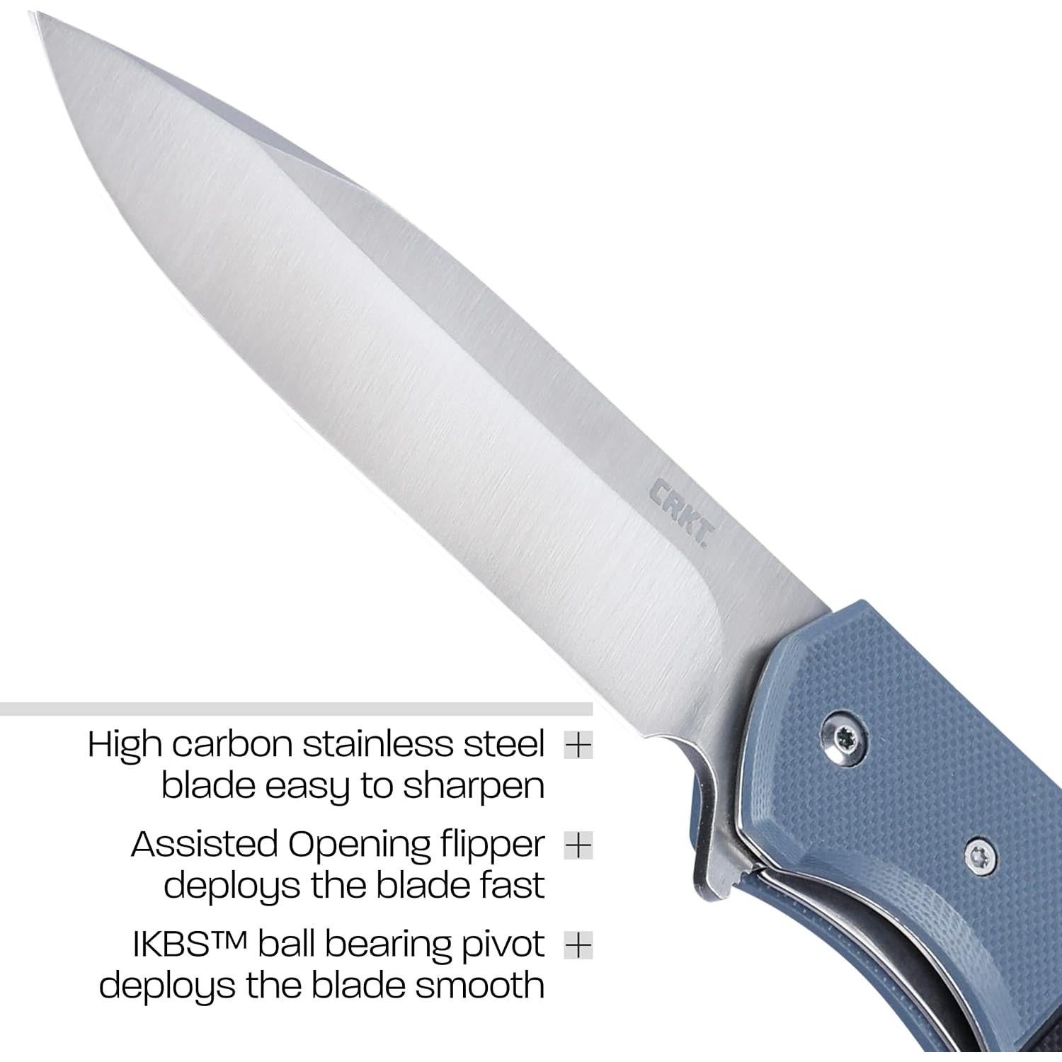 Cuchillo Plegable CRKT Ignitor 6880 con Hoja Serrada 9.65 cm