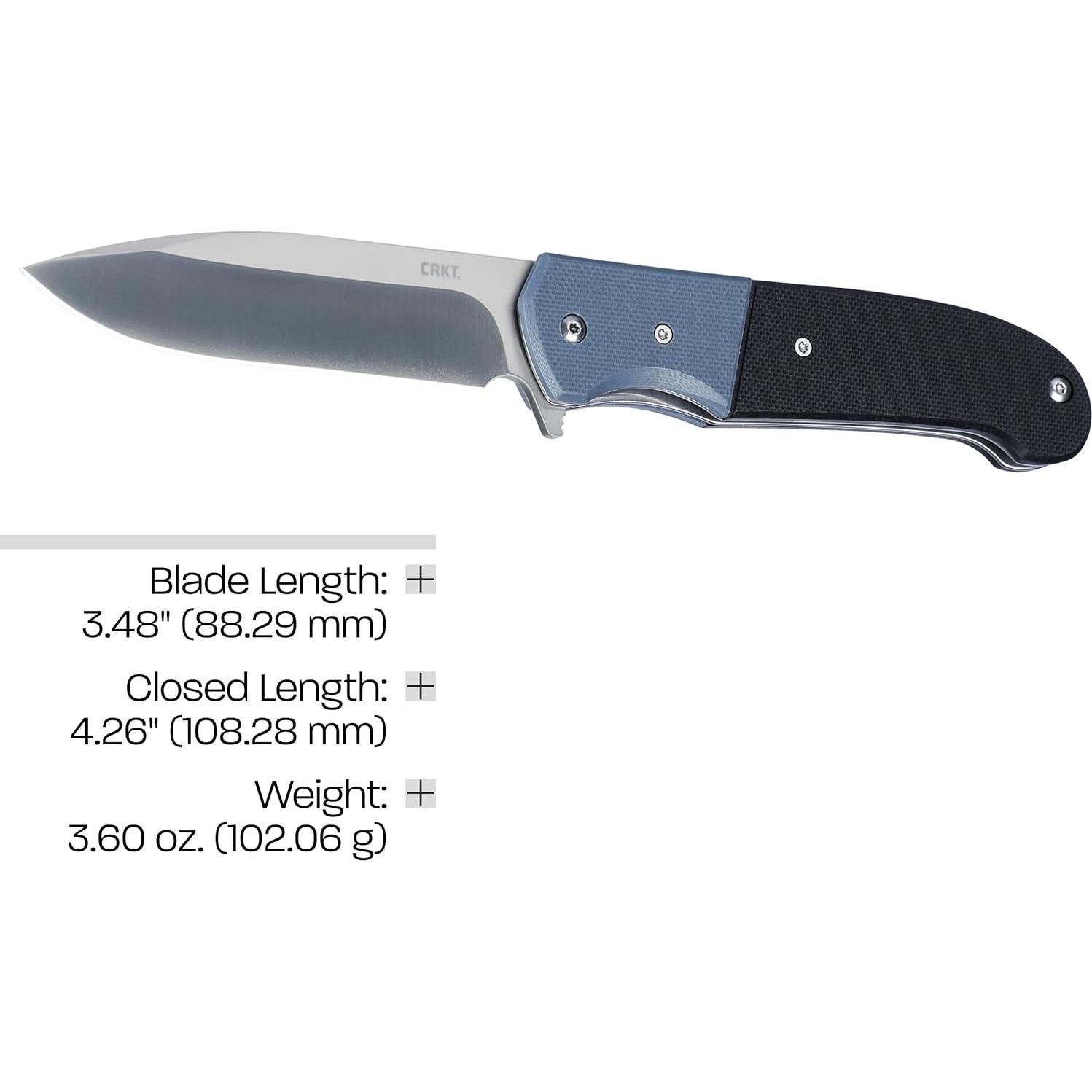 Cuchillo Plegable CRKT Ignitor 6880 con Hoja Serrada 9.65 cm