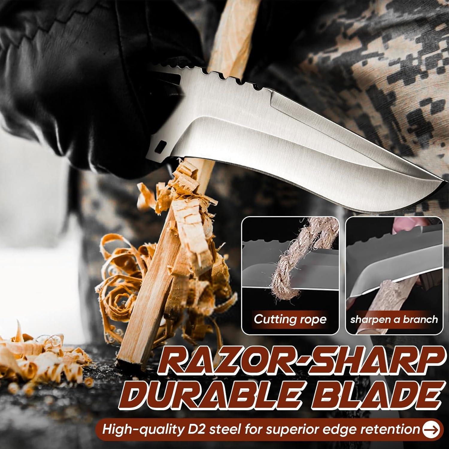 Cuchillo de Supervivencia Dragón Púrpura con Funda Kydex 27.94 cm