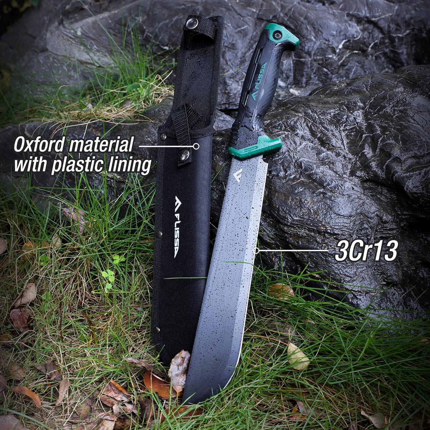 Machete FLISSA 27.94 cm con mango Air Tech y funda ligera