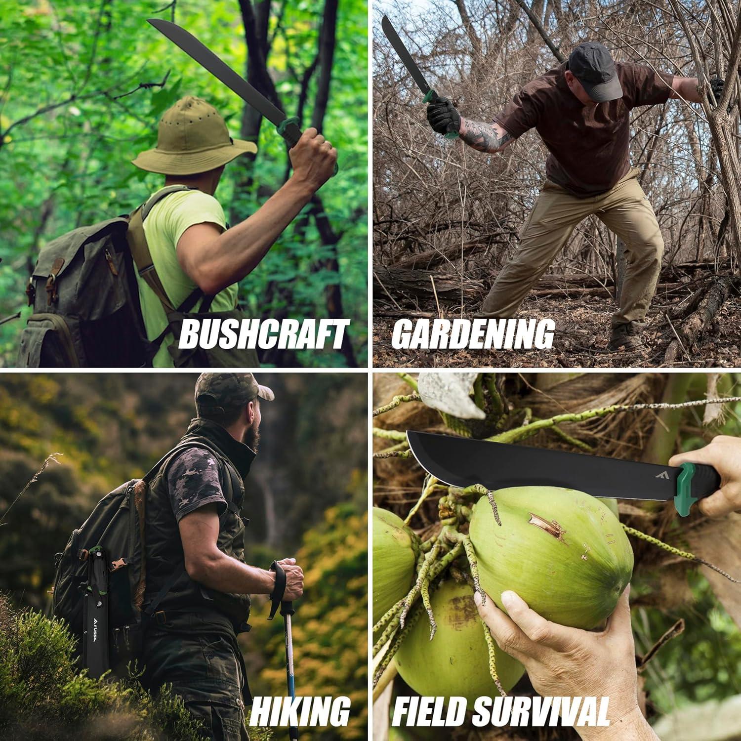 Machete FLISSA 27.94 cm con mango Air Tech y funda ligera