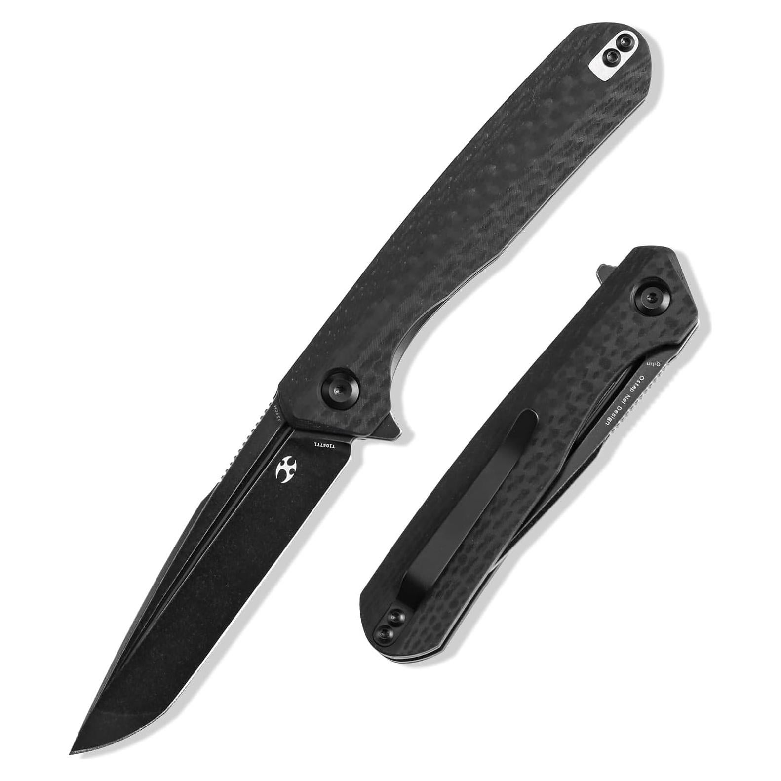 Cuchillo de bolsillo KANSEPT Qilin, hoja Tanto 8.73 cm, EDC