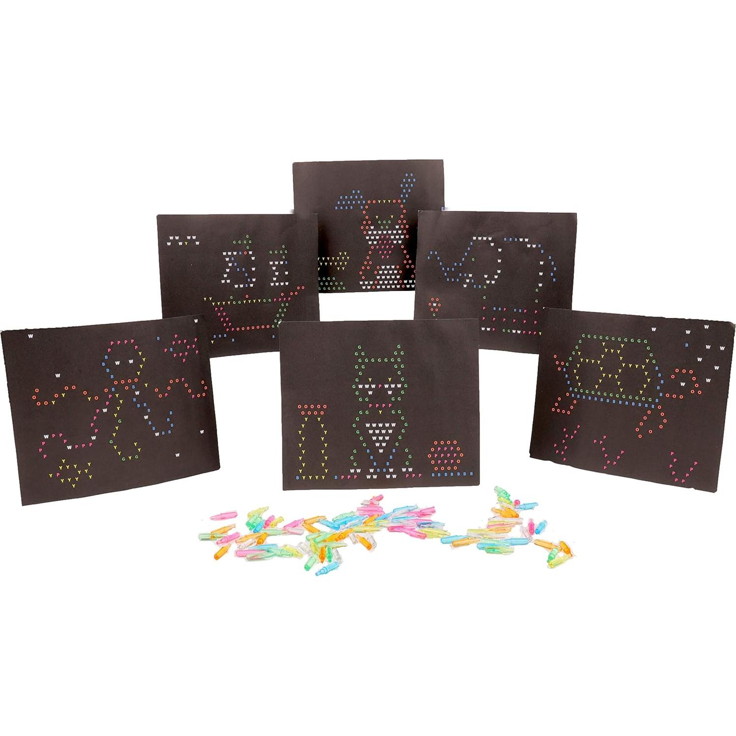Paquete de Recarga Lite-Brite con 100 Clavijas y 8 Plantillas