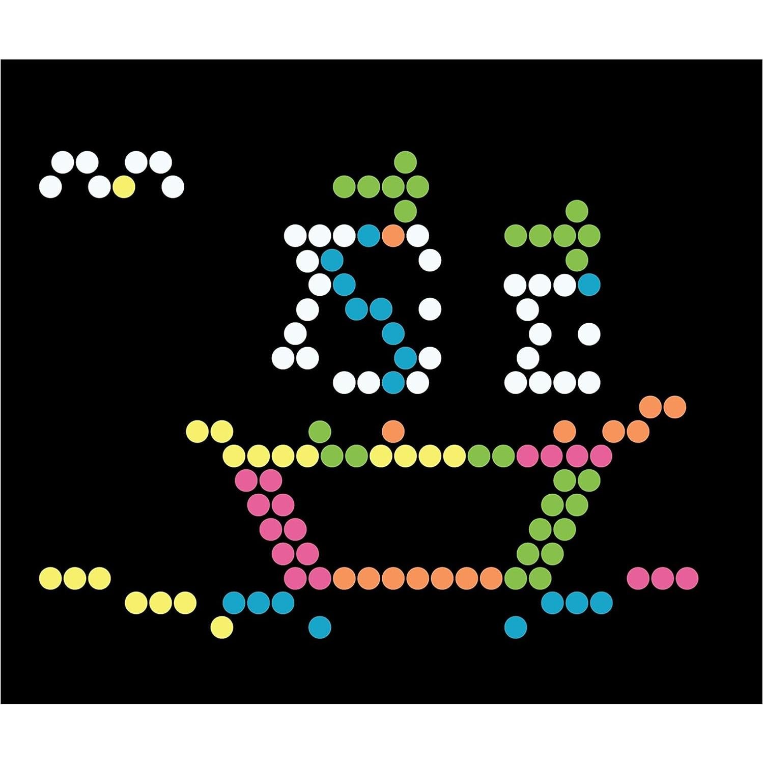 Paquete de Recarga Lite-Brite con 100 Clavijas y 8 Plantillas