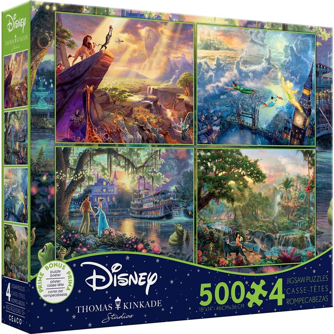 Rompecabezas Disney Dreams Ceaco 4 en 1 500 Piezas