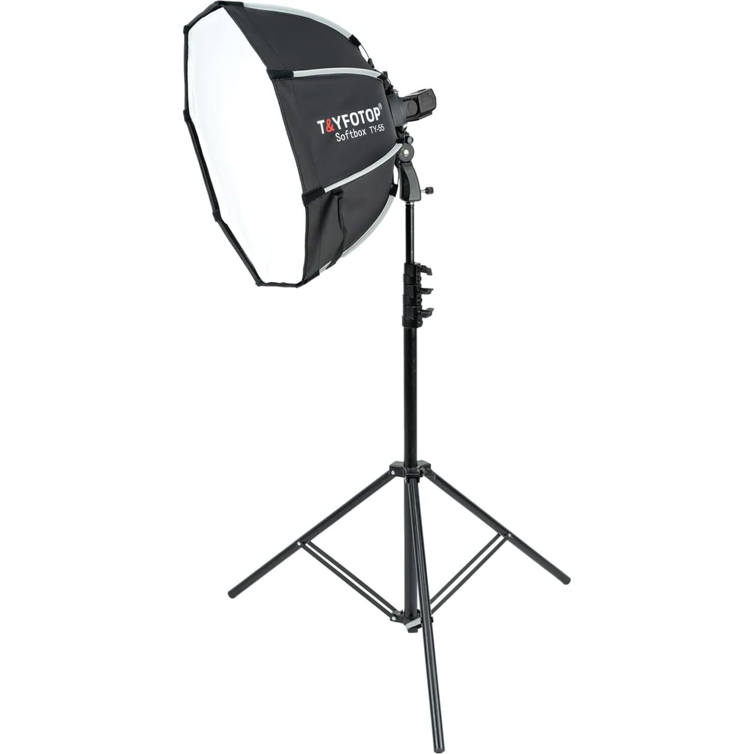 Softbox Octagonal 55cm T&YFOTOP con Soporte Tipo S y Funda
