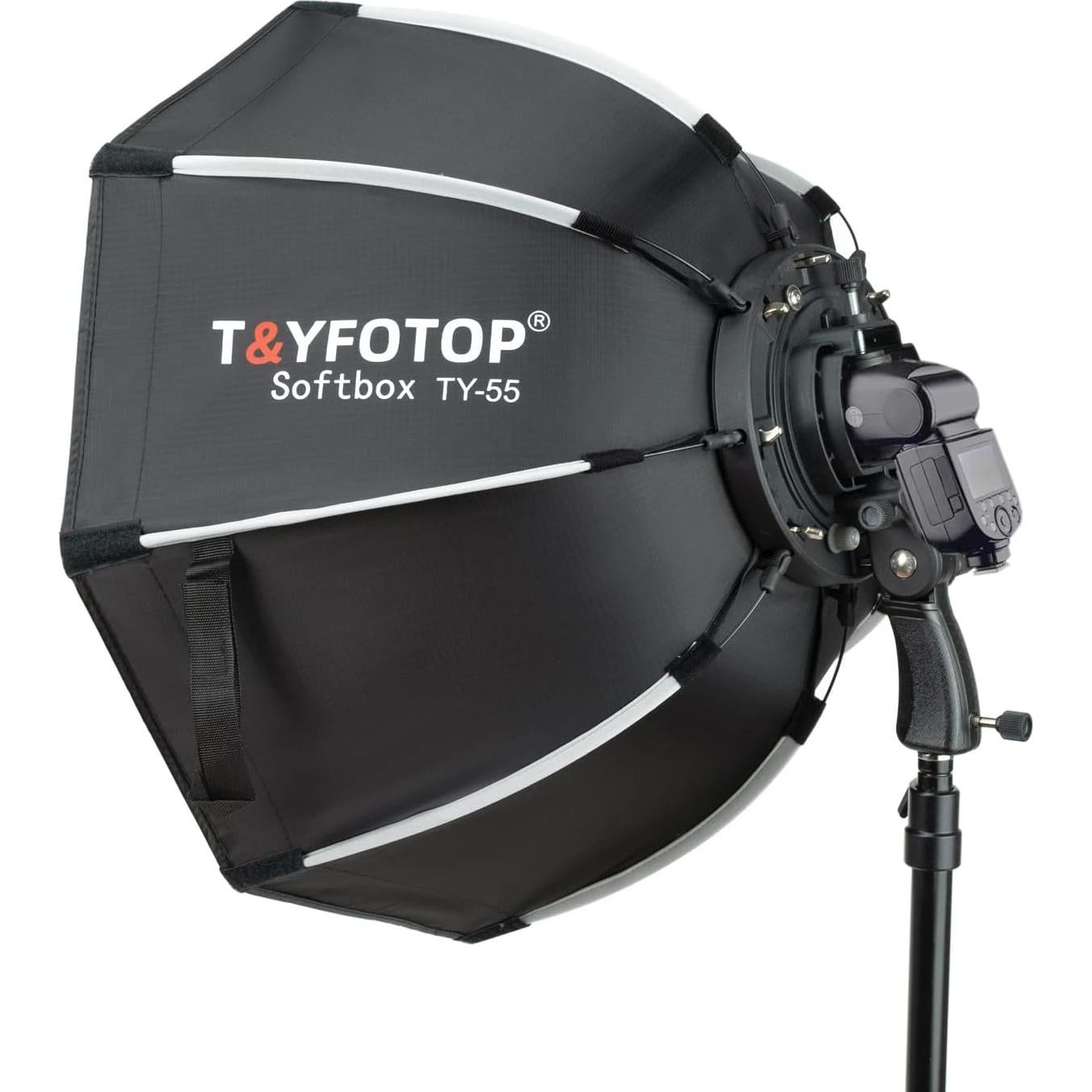 Softbox Octagonal 55cm T&YFOTOP con Soporte Tipo S y Funda