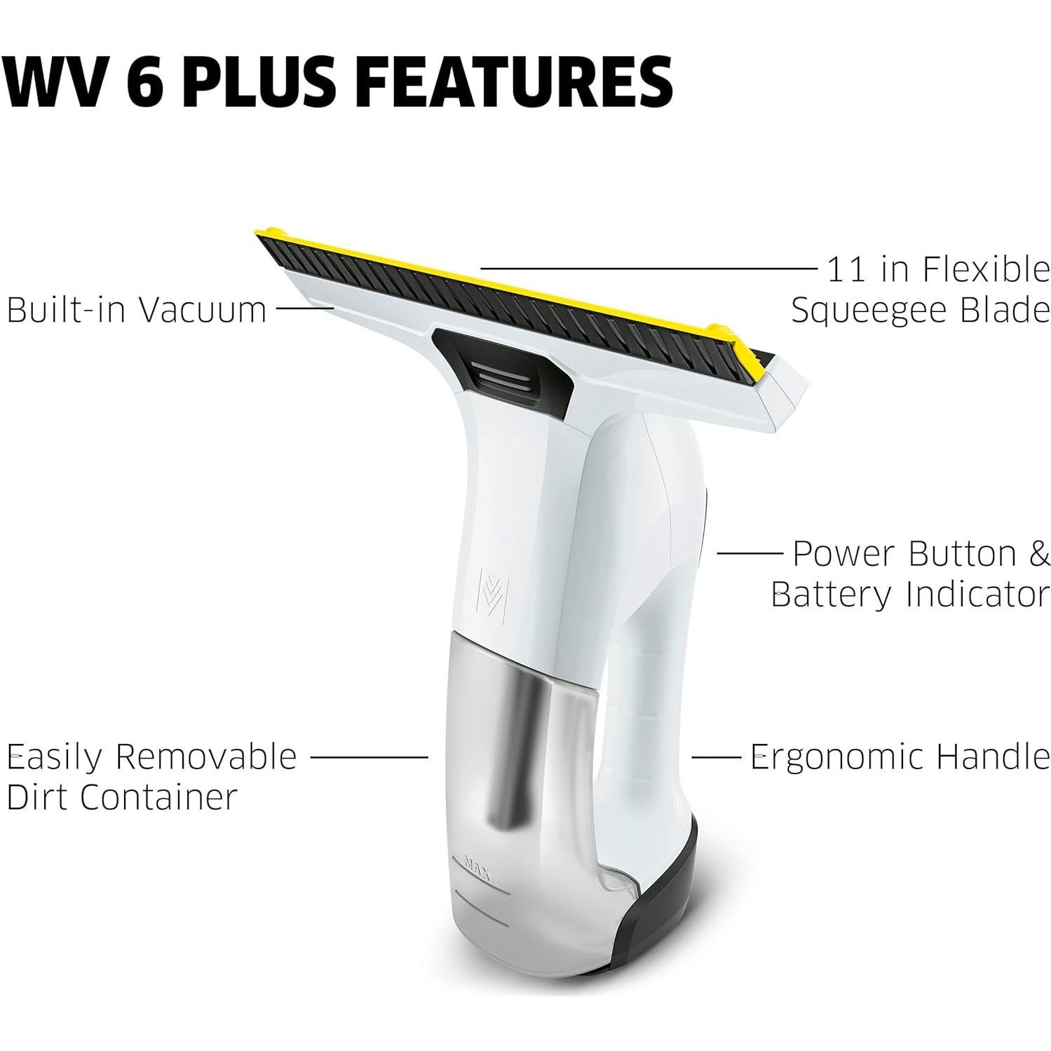 Limpiaparabrisas Eléctrico Karcher WV 6 Blanco 28cm - Multi-Superficie