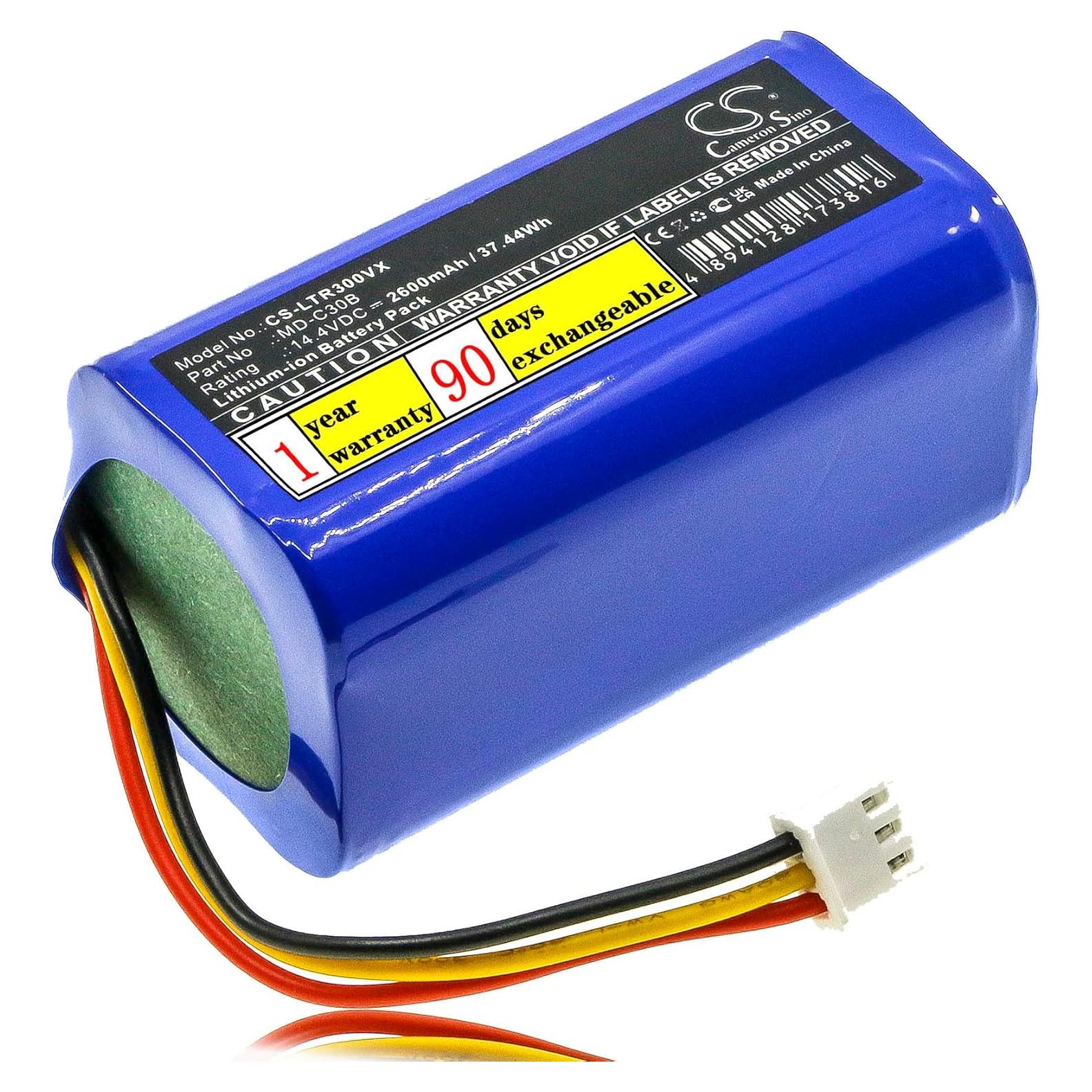 Batería Li-ion 14.4V 2600mAh para aspiradora Midea C30B