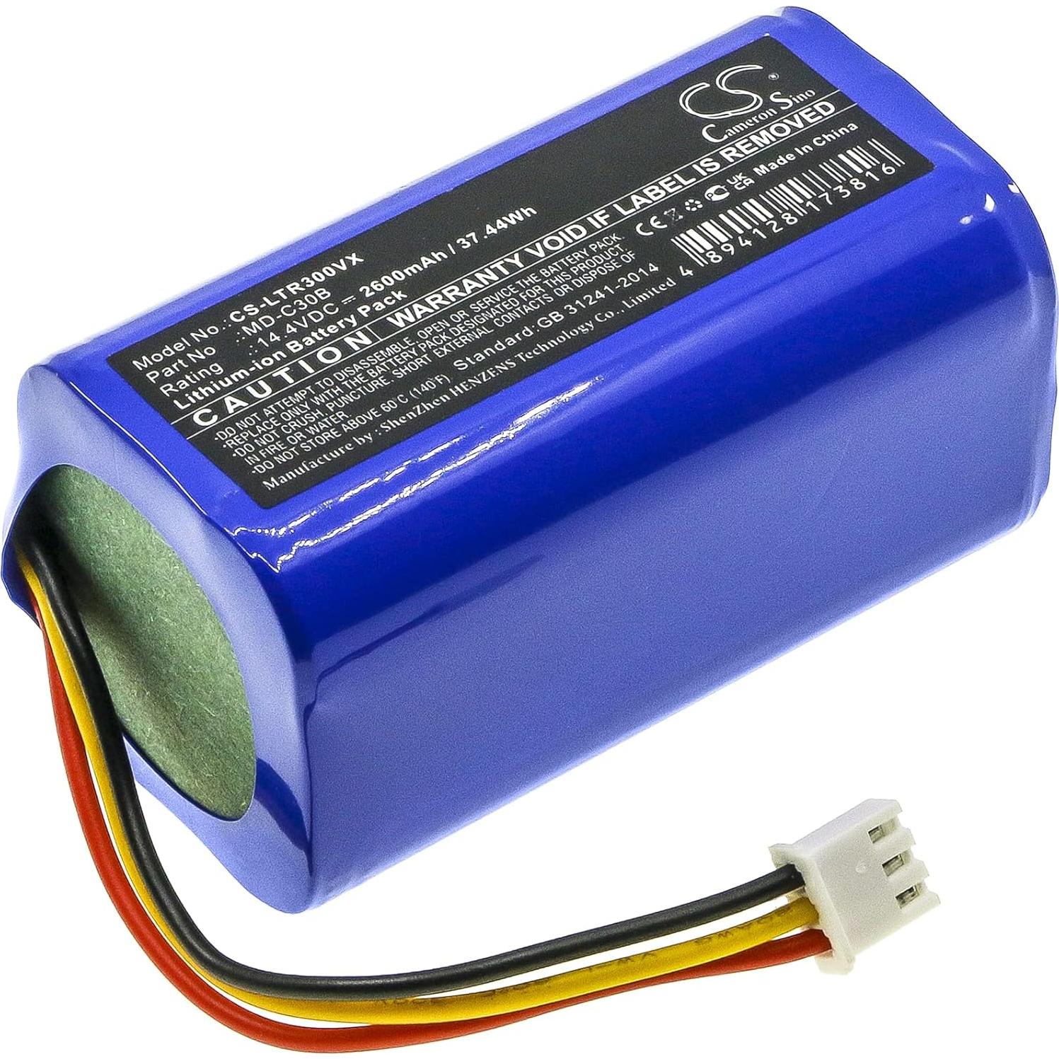 Batería Li-ion 14.4V 2600mAh para aspiradora Midea C30B