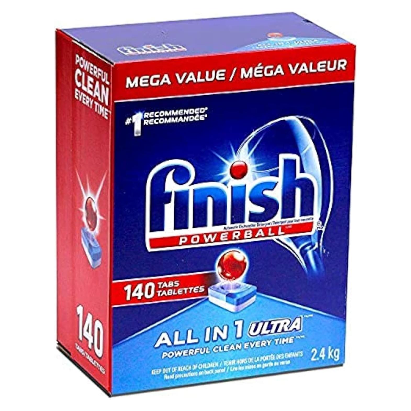 Finish Powerball Detergente para Lavavajillas 2.4 KG - 140 Tabs