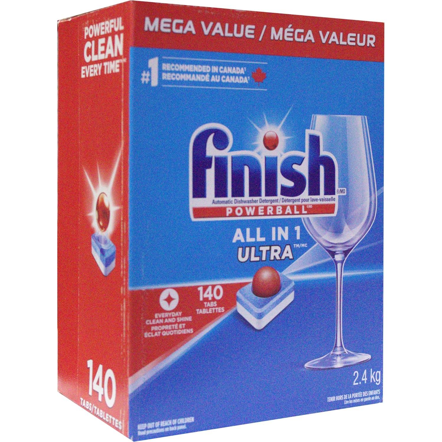 Finish Powerball Detergente para Lavavajillas 2.4 KG - 140 Tabs