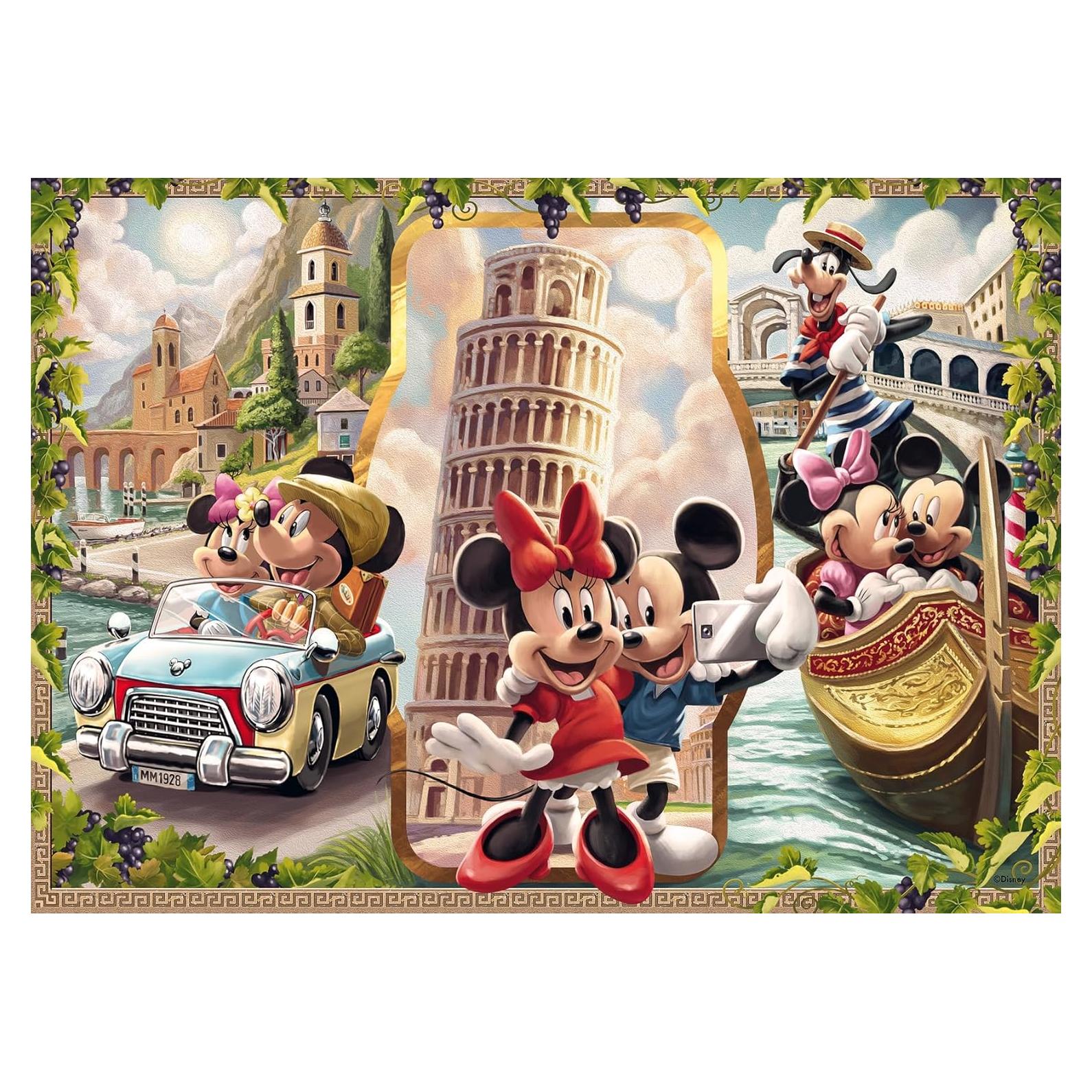 Rompecabezas Ravensburger 1000 Piezas Vacaciones Mickey Minnie