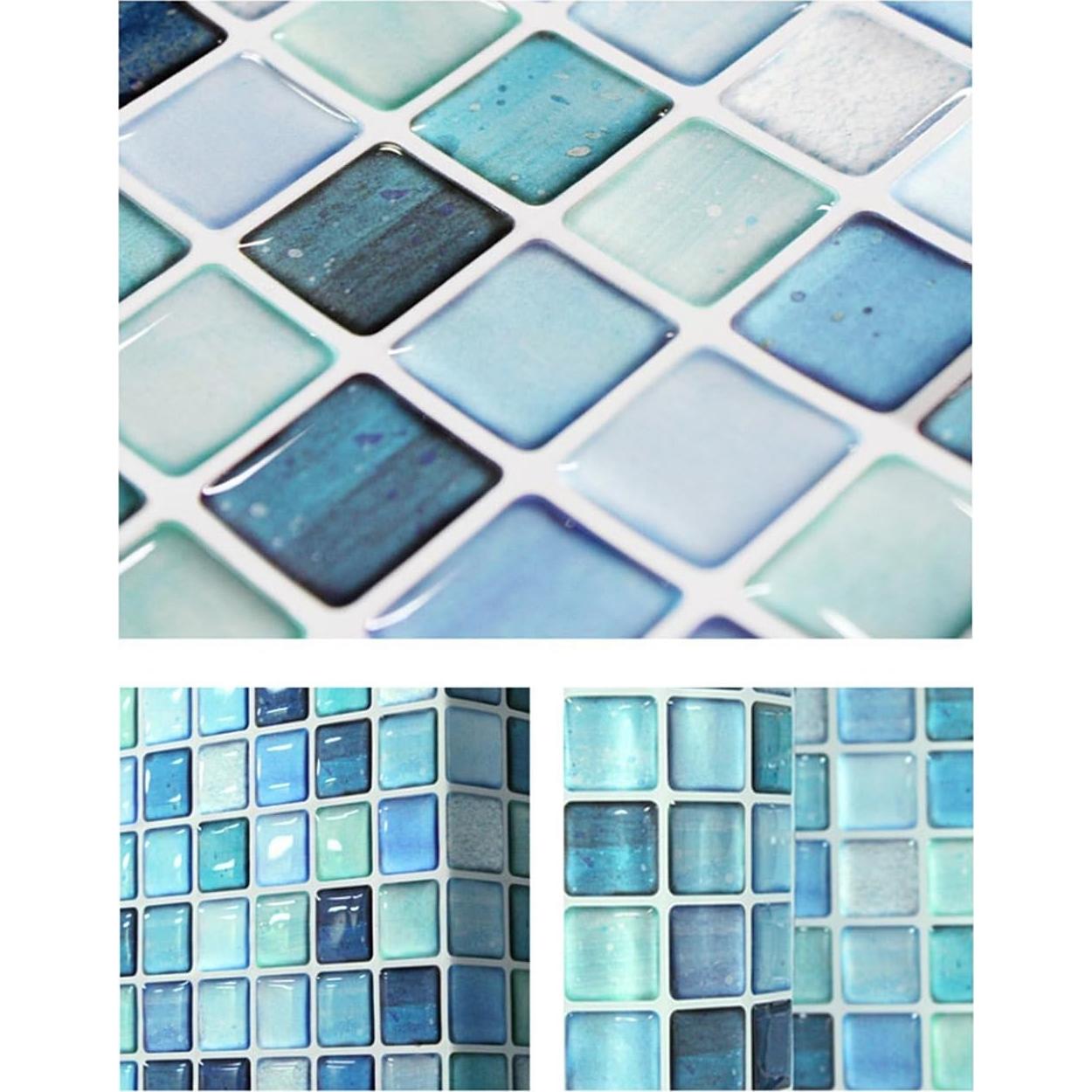 Calcomanías Decorativas BEAUS TILE para Azulejos - 2 Pcs N.Azul