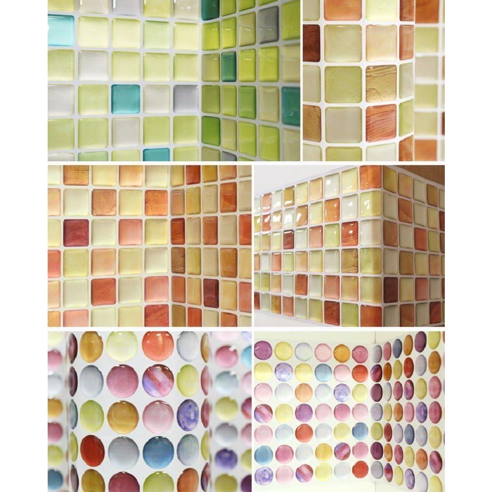 Calcomanías Decorativas BEAUS TILE para Azulejos - 2 Pcs N.Azul