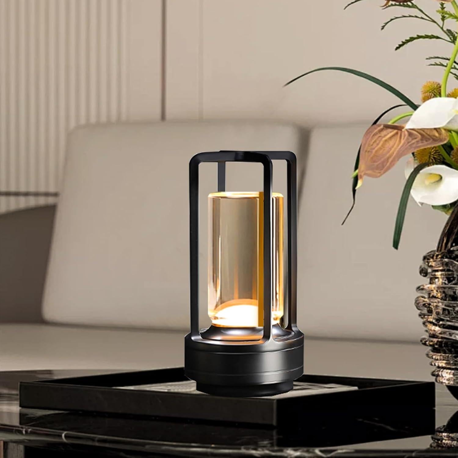 Lámpara de Mesa Inalámbrica Kipliko LED Táctil 2 Piezas