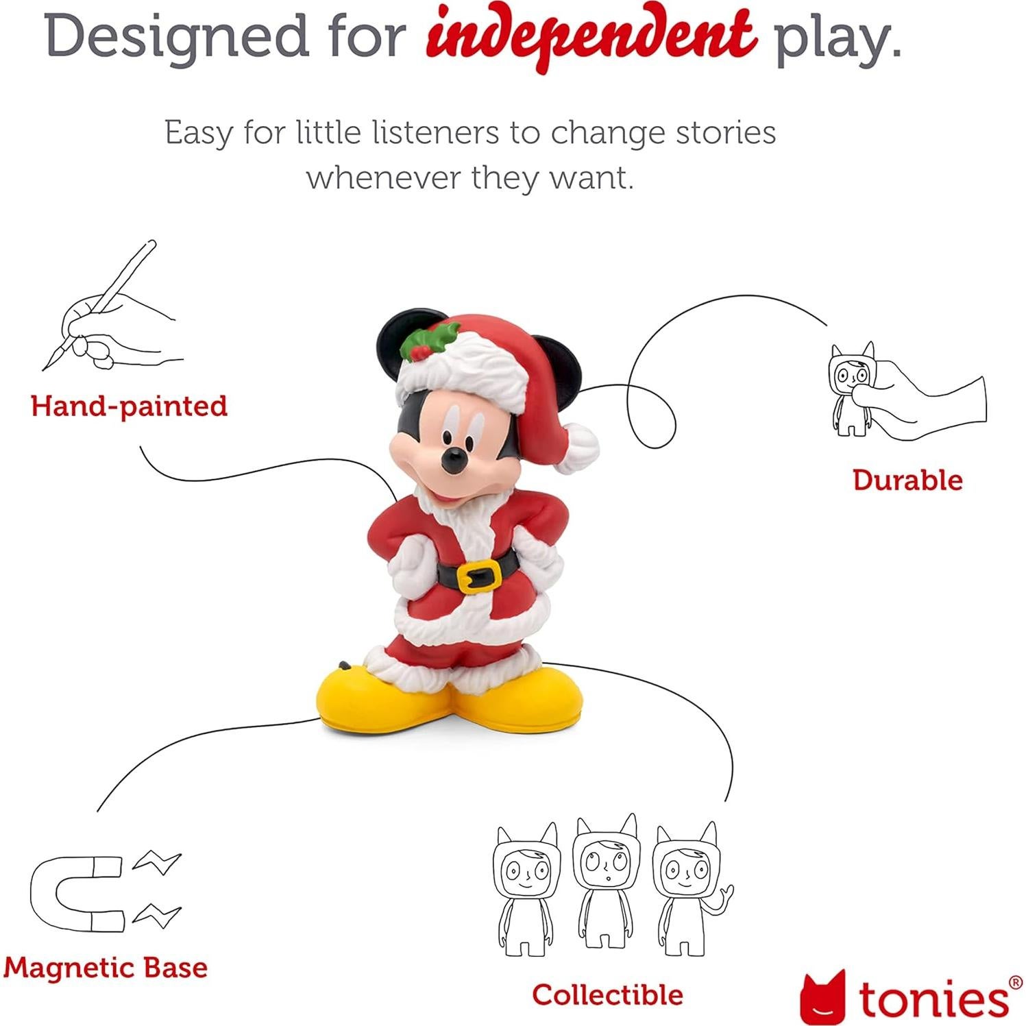 Figurita de Audio Mickey Mouse Navidad Tonies 25 min 5 Canciones