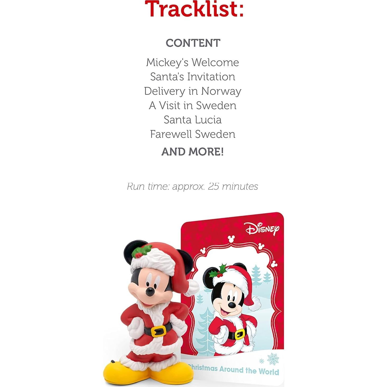 Figurita de Audio Mickey Mouse Navidad Tonies 25 min 5 Canciones