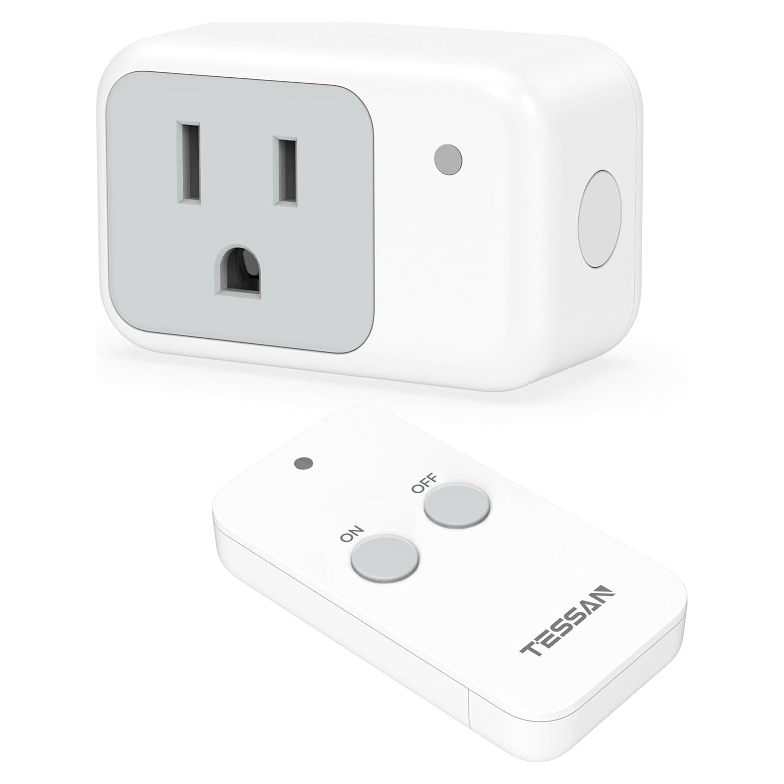 Enchufe de Control Remoto TESSAN 1250W 100ft Inalámbrico