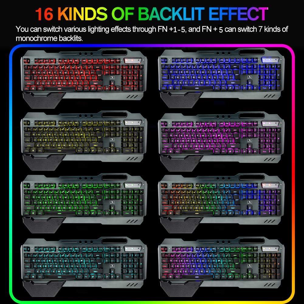 Kit Teclado Ratón Gaming Inalámbrico ZIYOU LANG RGB