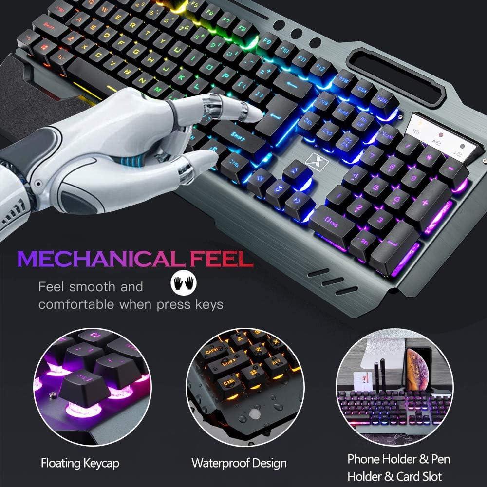 Kit Teclado Ratón Gaming Inalámbrico ZIYOU LANG RGB