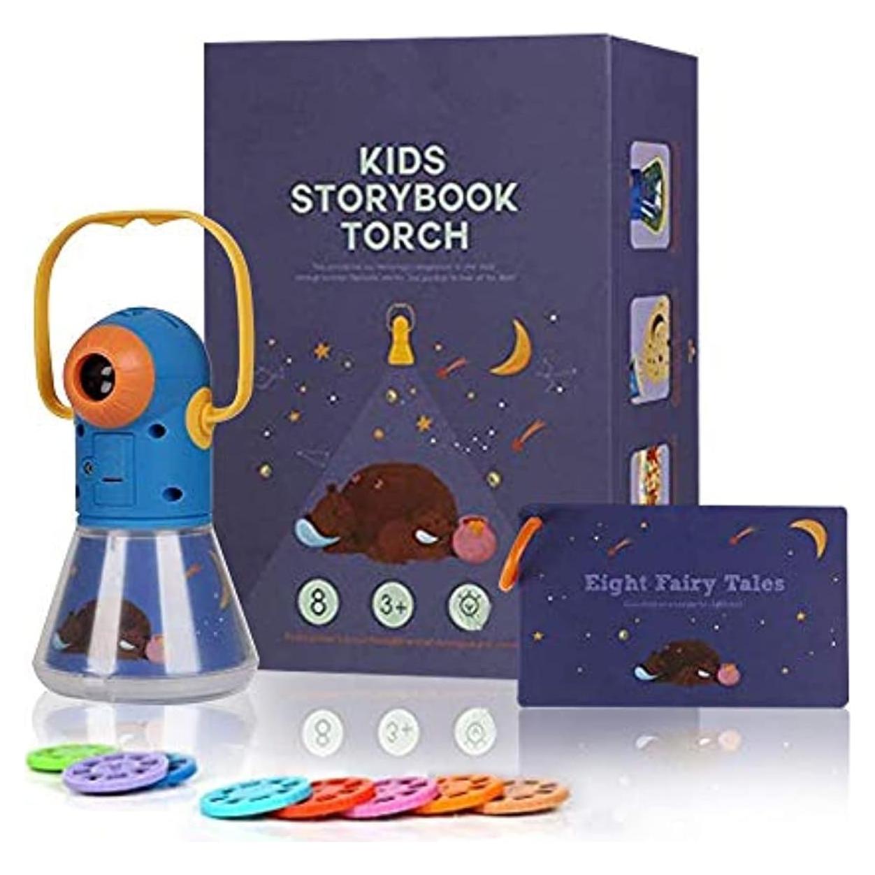 Proyector de Cuentos Matteobenni Amarillo para Niños 3-12 Años