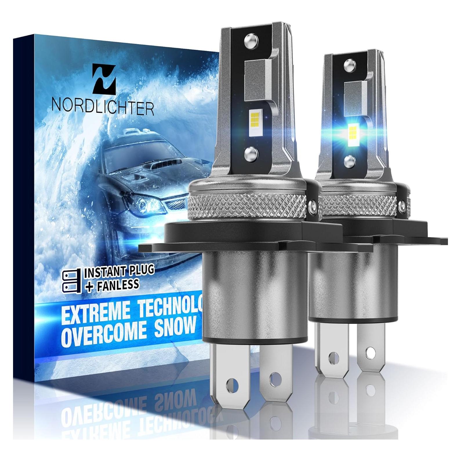 Bombillas H4 9003 N NORDLICHTER Luz de Niebla 6500K 2 Piezas