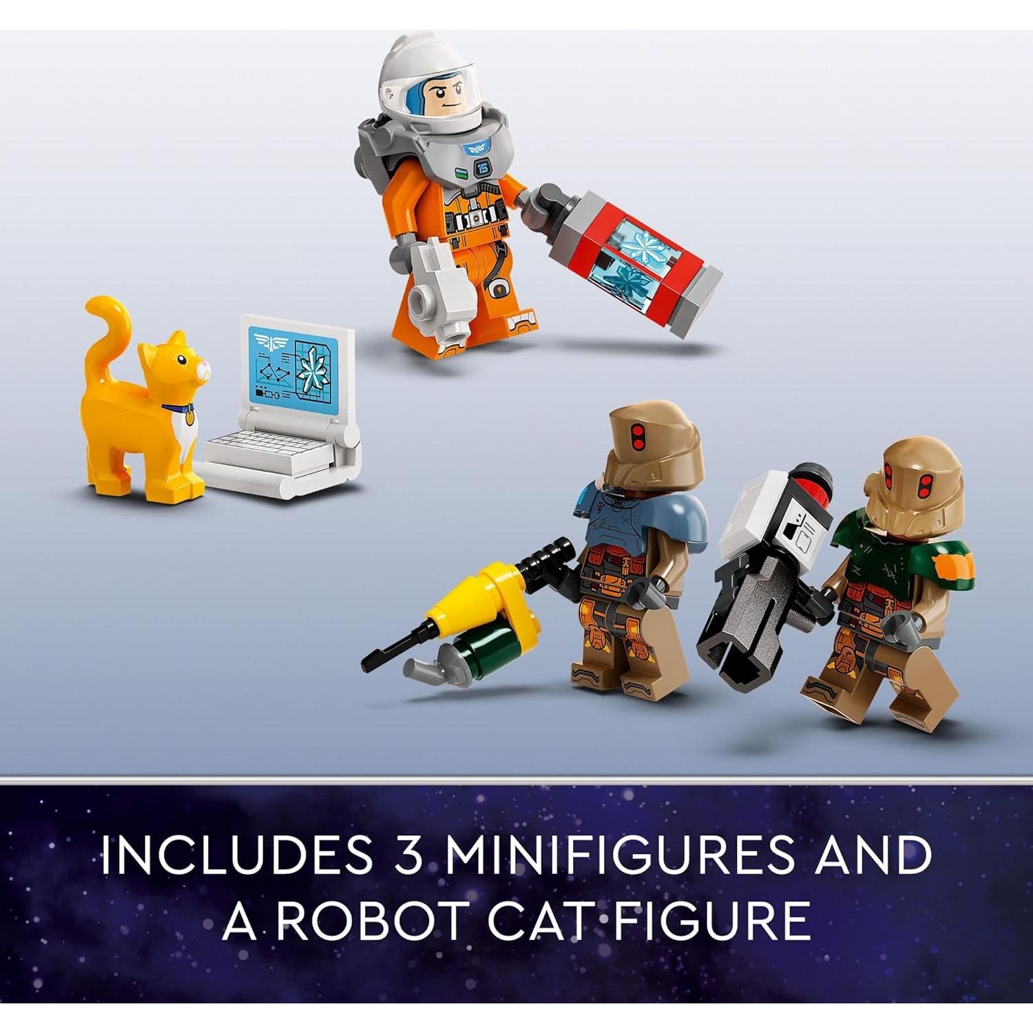 LEGO Disney Pixar's Lightyear XL-15 Spaceship 76832 Buildable Model - Outer Space Toy with Buzz Minifigure, Sox The Cat Figure, Movie Inspired Set for Kid's Action and Imaginative Play Ages 8+