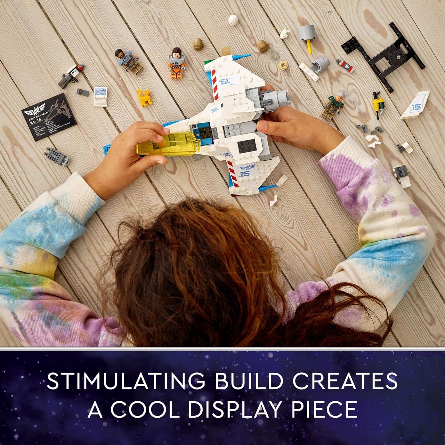 LEGO Disney Pixar's Lightyear XL-15 Spaceship 76832 Buildable Model - Outer Space Toy with Buzz Minifigure, Sox The Cat Figure, Movie Inspired Set for Kid's Action and Imaginative Play Ages 8+