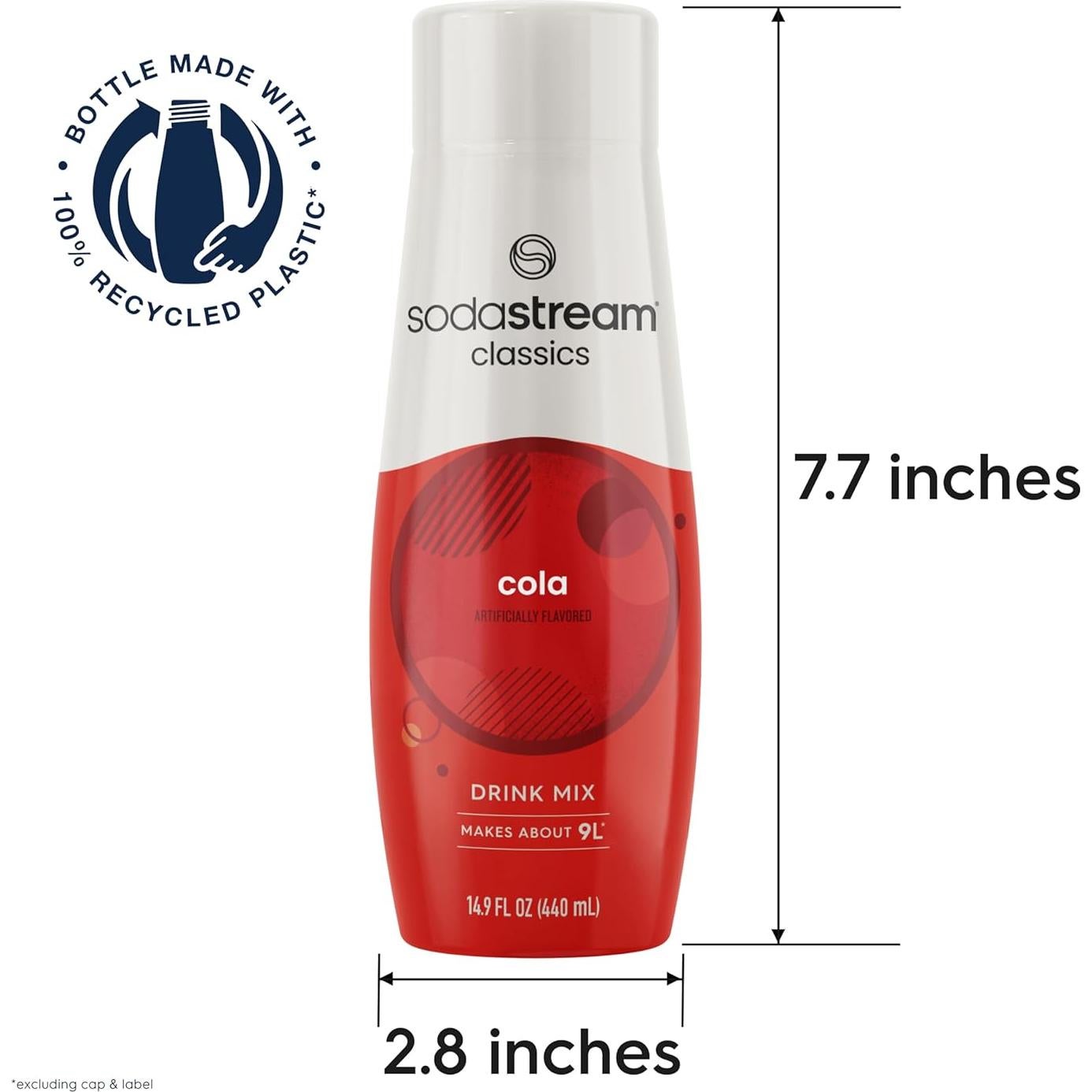 SodaStream Cola Regular 4x439ml - Sabor Clásico para Soda