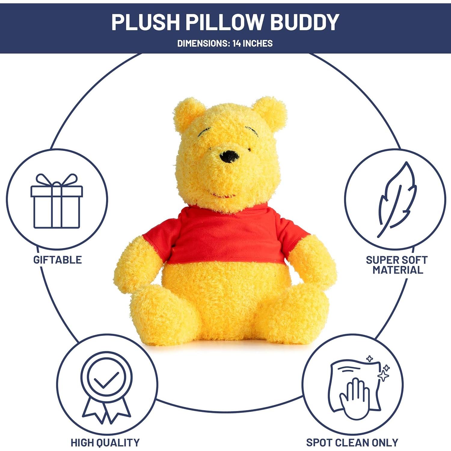 Almohada de Peluche Winnie the Pooh Jay Franco 35.56 cm Amarillo