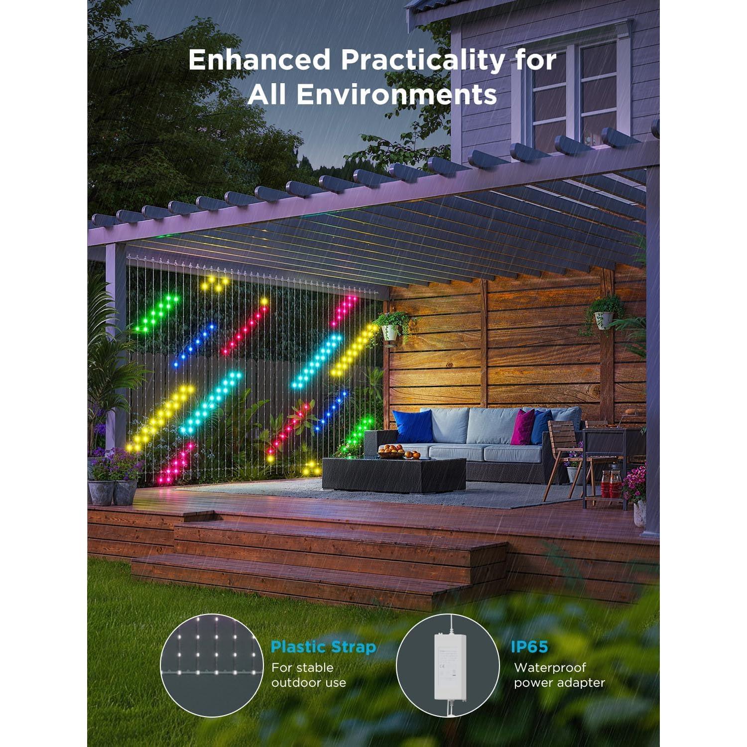 Luces de Cortina LED Govee H70B3, 520 LEDs, 1.5x2m RGBIC