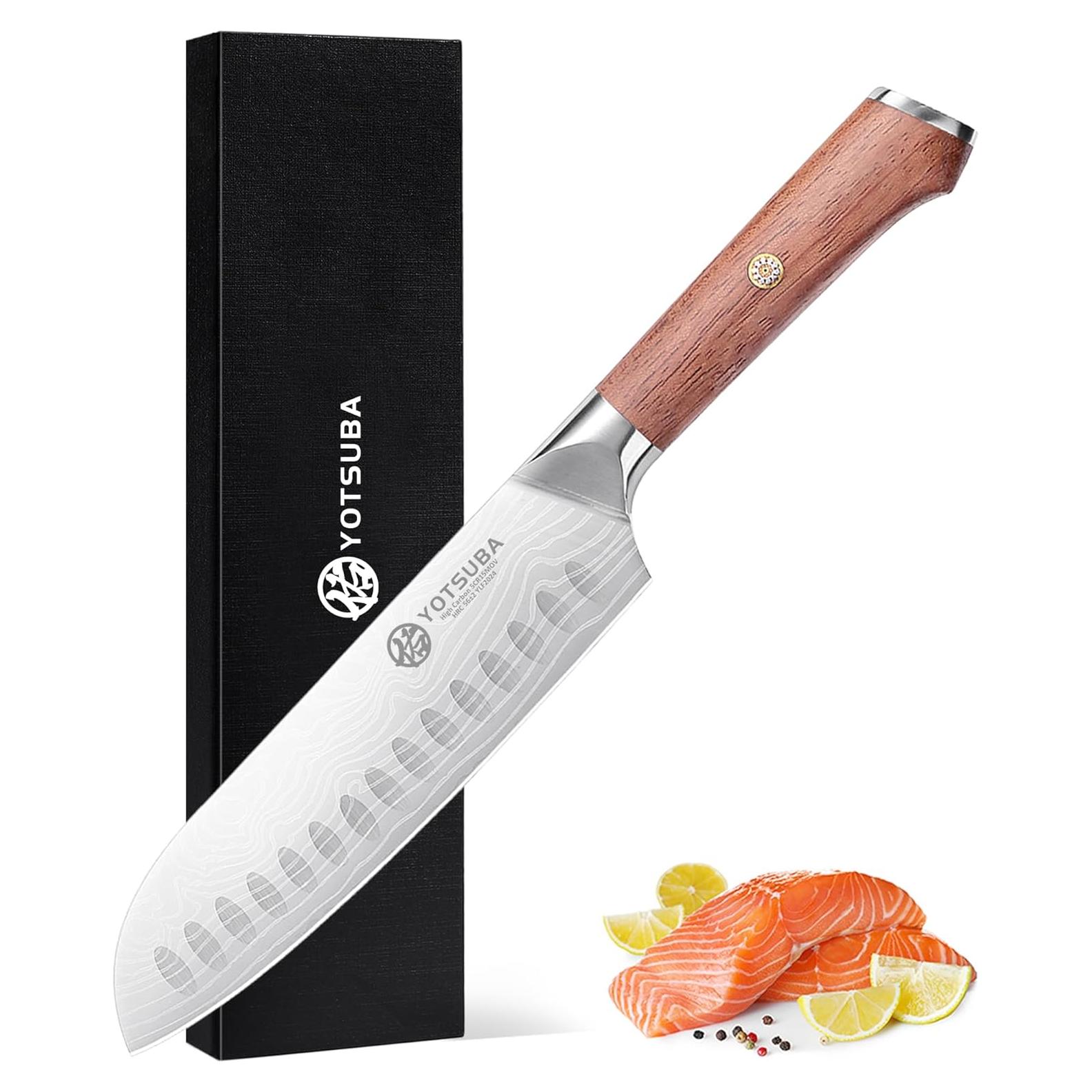 Cuchillo Santoku YOTSUBA 20 cm Acero Inoxidable Forjado