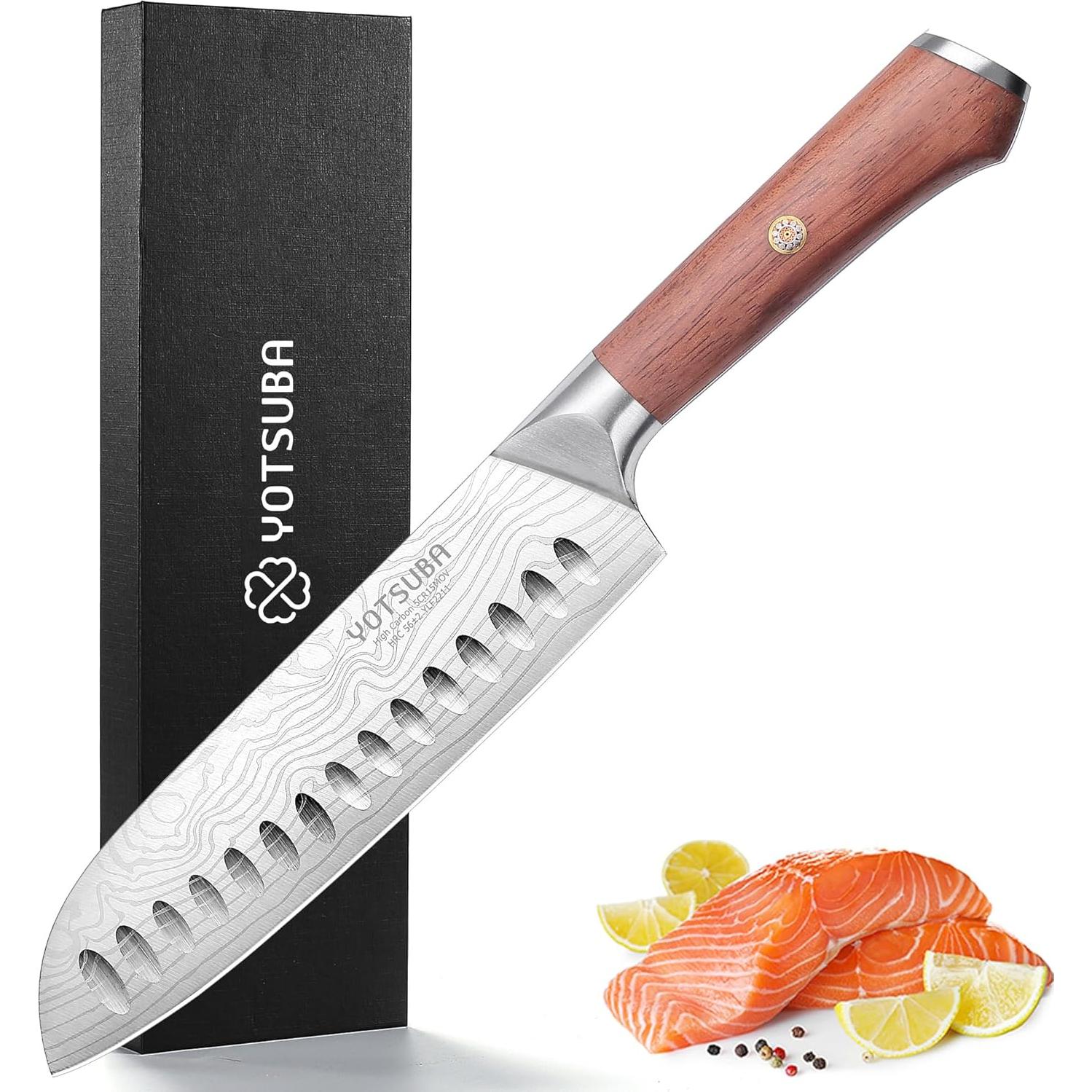 Cuchillo Santoku YOTSUBA 20 cm Acero Inoxidable Forjado