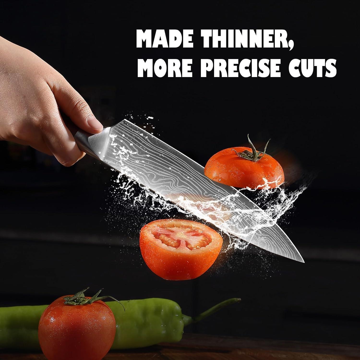 Juego de Cuchillos de Cocina YOTSUBA 7 Piezas Acero Inoxidable