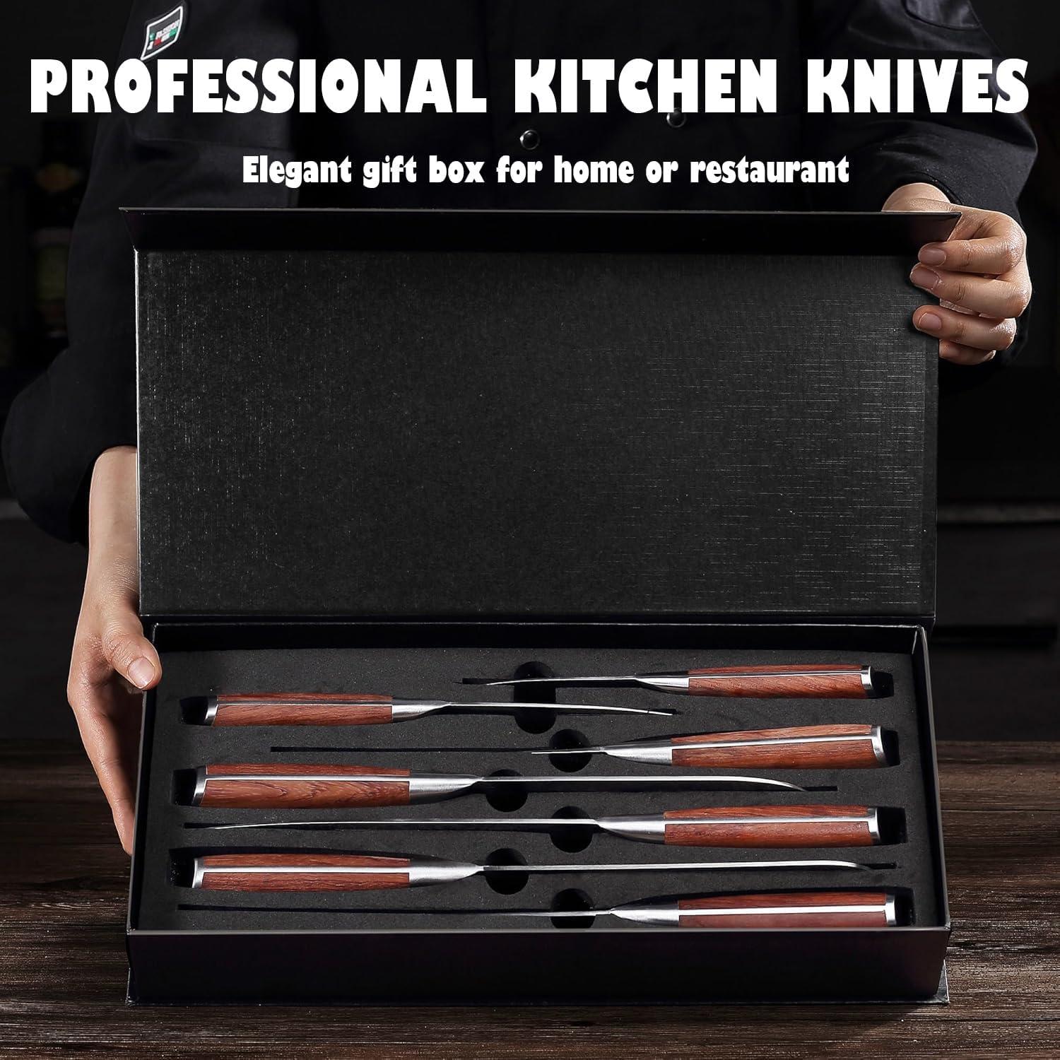 Juego de Cuchillos de Cocina YOTSUBA 7 Piezas Acero Inoxidable