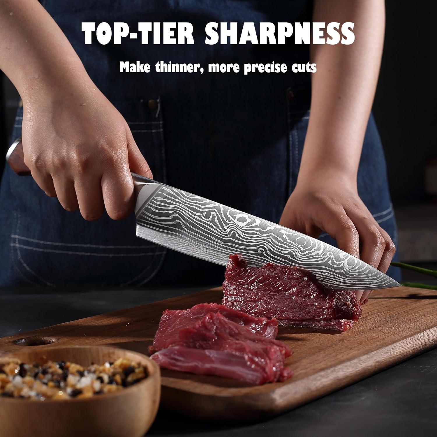 Juego de Cuchillos de Cocina YOTSUBA 7 Piezas Acero Inoxidable