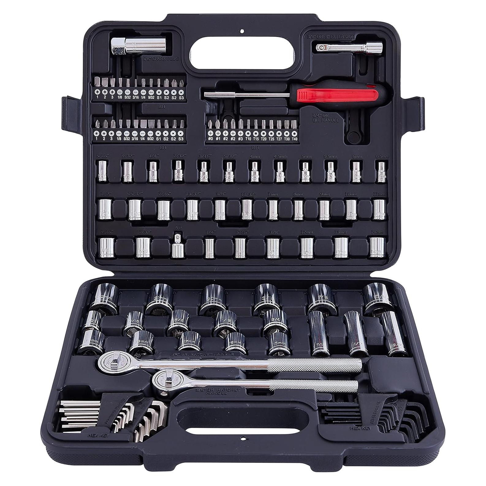 Juego de 120 Piezas MECHMAX de Herramientas Mecánicas